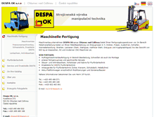 Tablet Screenshot of de.despaok.cz