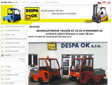 Tablet Screenshot of despaok.cz